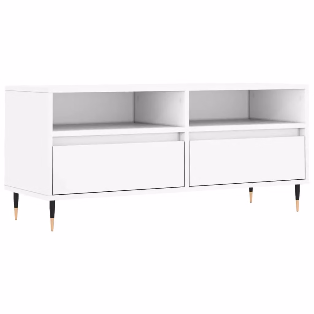 Berkfield Home White TV Cabinet W/D/H: 100 x 34.5 x 44.5 cm – 2