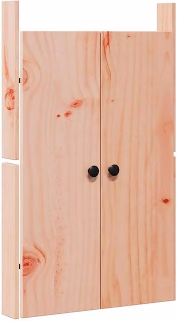 Berkfield Home Outdoor Kitchen Doors in Solid Wood, Light Tan, W/D/H: 50 x 9 x 82 cm
