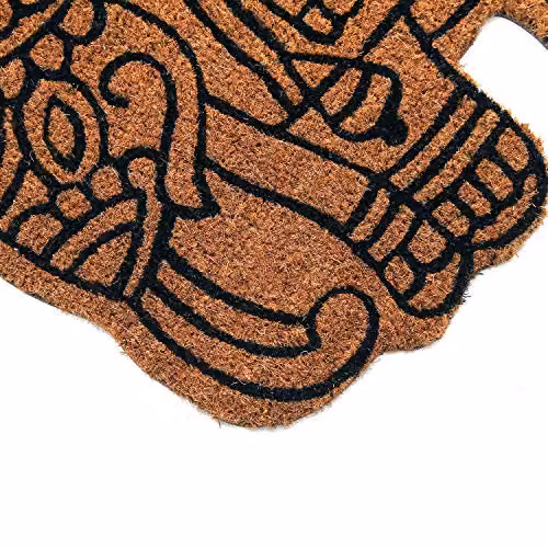 Coco&Coir Royal Jumbo Animal Theme Entrance Door Mat, Brown, W/D/H: 120 x 40 x 1.5 cm – 5