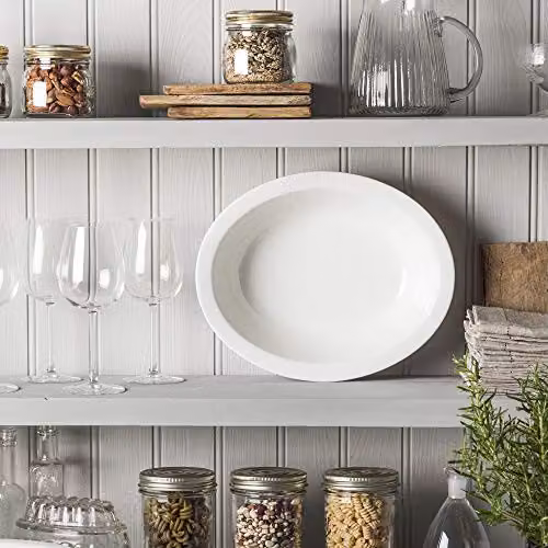 Wm Bartleet & Sons White Porcelain Oval Pie Dish, 32 cm – 3