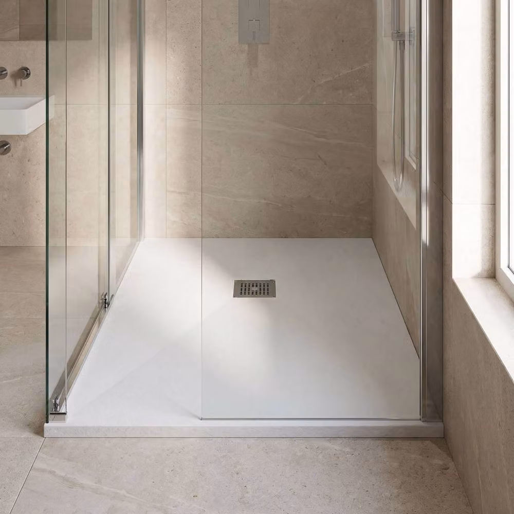 Balterley Premium Slimline Rectangular Acrylic Shower Tray, White, W: 120 cm, D: 90 cm – 2