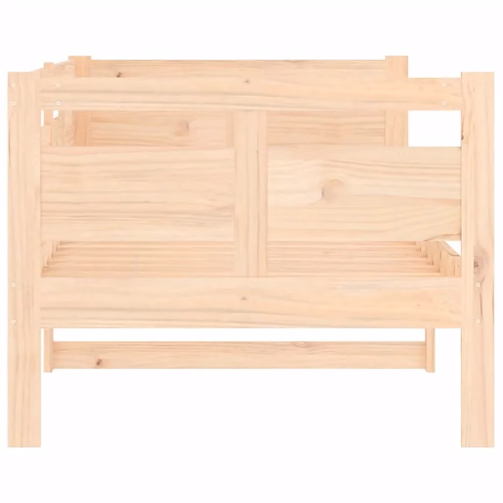 Berkfield Home Rustic Solid Wood Pine Day Bed, Brown, W: 80 cm, L: 200 cm