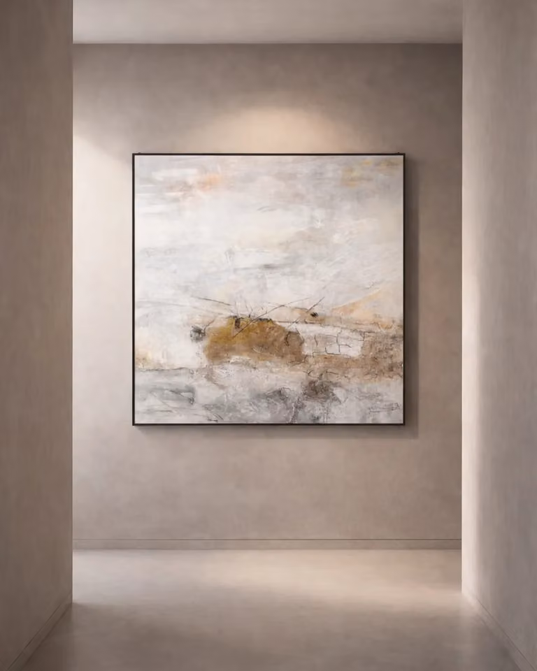 Rushmore Abstract Painting Reproduction by Tommy Franks, Multicolour, Square
