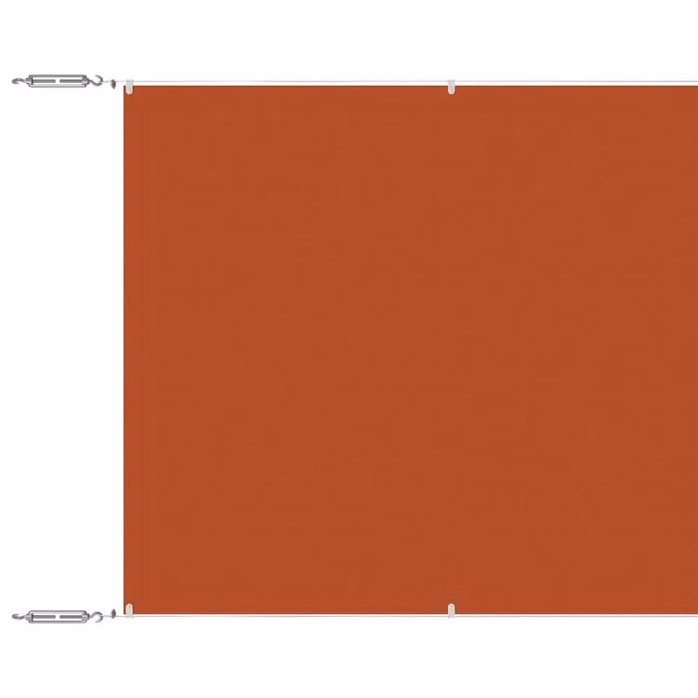 Berkfield Home Vertical Awning in Burnt Orange Oxford Fabric, W/H: 1200 x 100 cm – 3