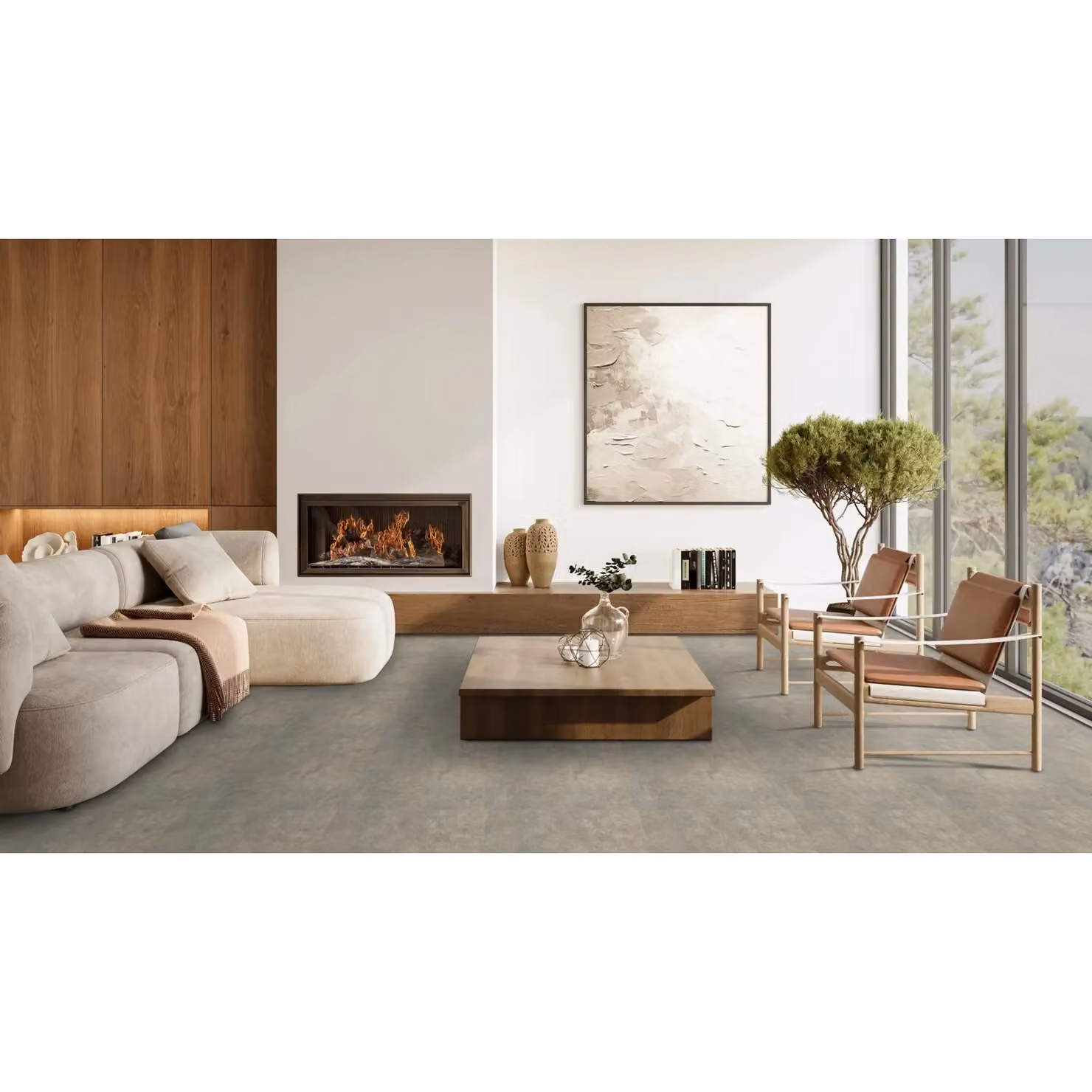 IVC Grey Plain Effect Anti Slip Vinyl Flooring Sheet, Thickness: 2.0 mm, W: 400 cm x L: 700 cm – 2
