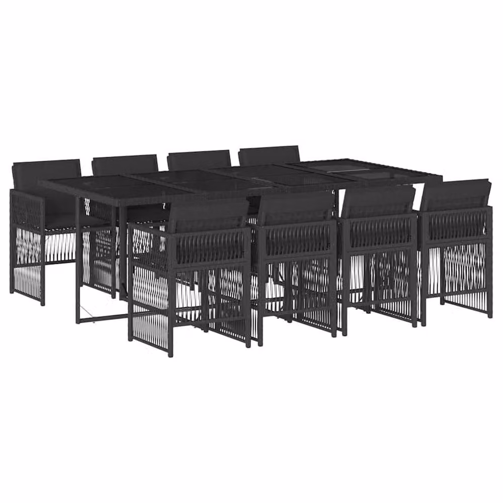 Berkfield Home Garden Dining Set in Black – 2