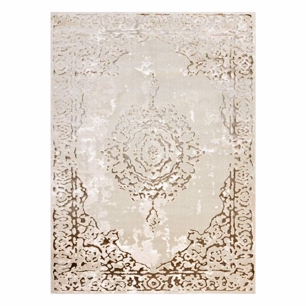 RugsX Allure Geometric Modern Rug in Yellow, W: 240 cm, D: 330 cm