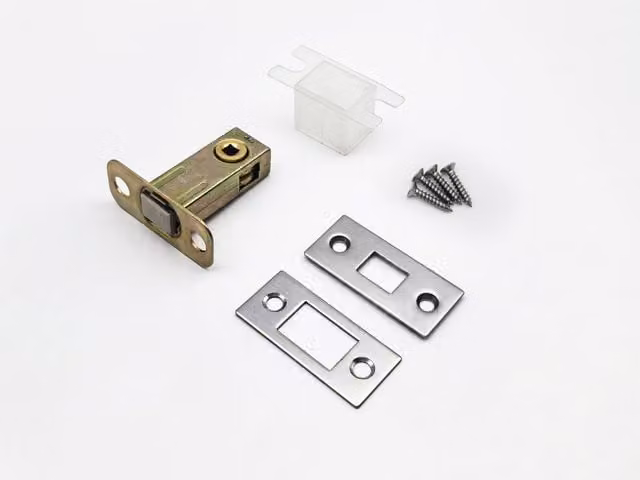 Forgeworks Thin Frame Bathroom Bolt SSS Extra Short 40mm in Matt Silver Stainless Steel