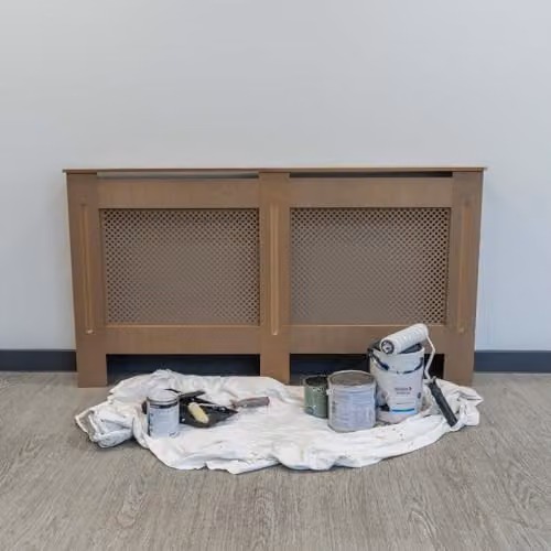 Airwave Diamond Style Unpainted MDF Radiator Cover Large W/D/H: 152.0 x 81.5 x 19.0 cm – 2