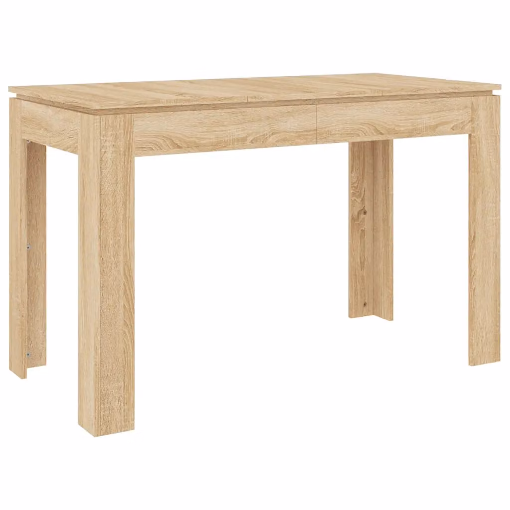 Berkfield Home Sonoma Oak Dining Table in Brown, W/D/H: 120 x 60 x 76 cm – 2