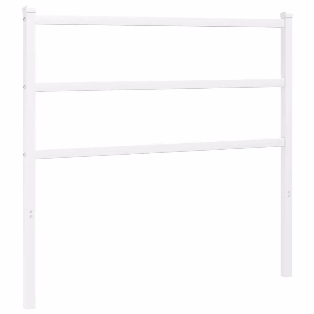 Berkfield Home Metal Headboard in White, Width: 107 cm – 2