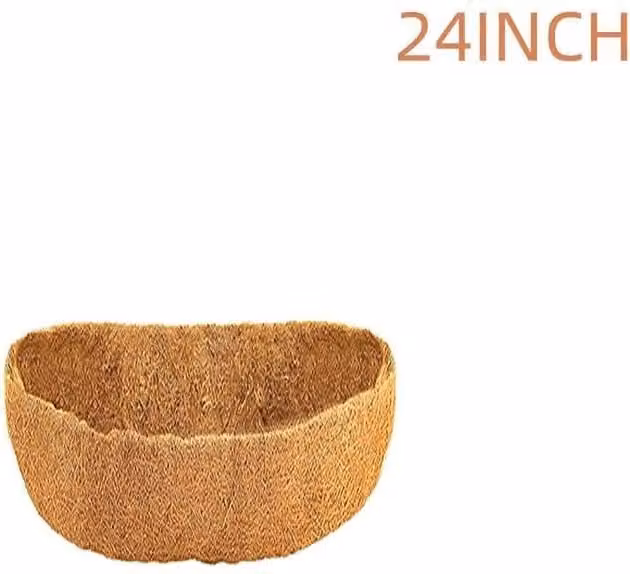 SPETLEK Brown Coconut Fibre Flower Wall Hanging Basket Planter Window Box – 1