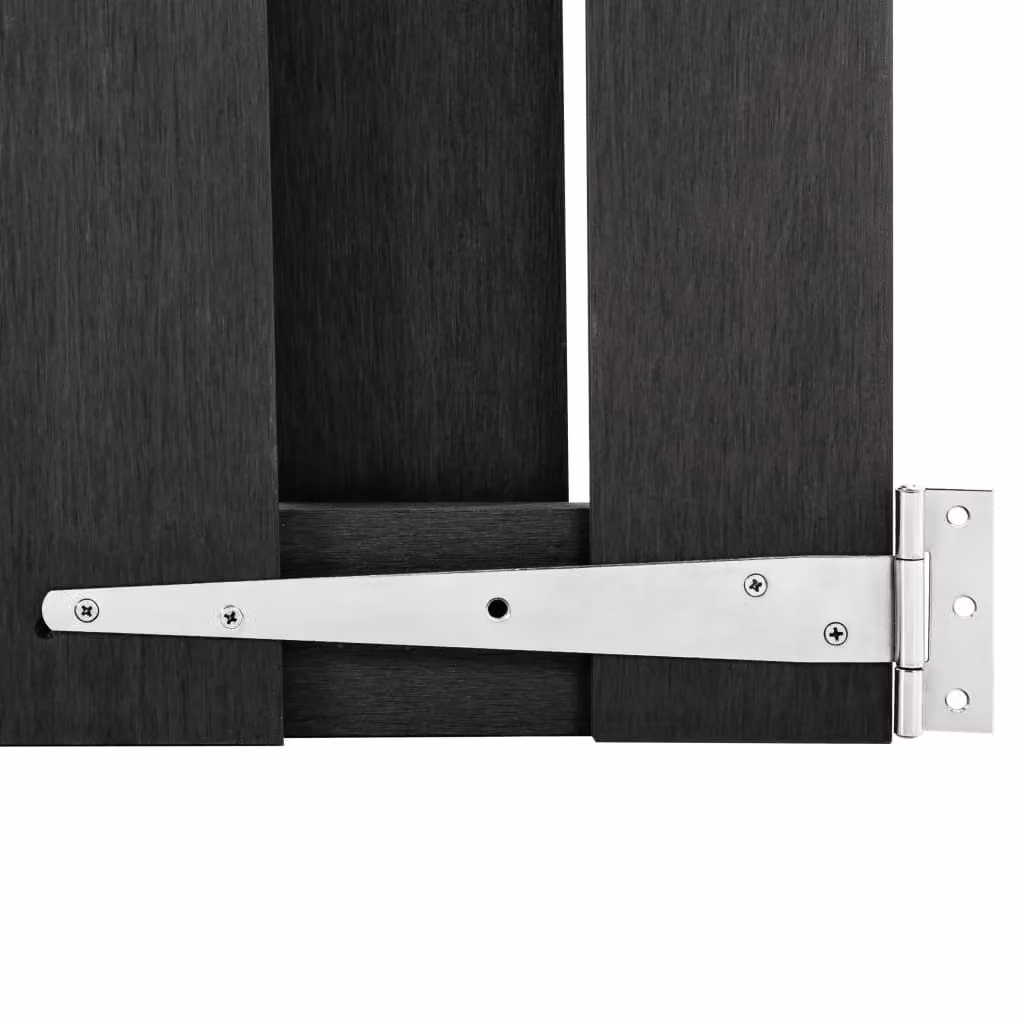 Berkfield WPC Garden Gate, Grey, W: 100 cm, H: 60 cm – 5
