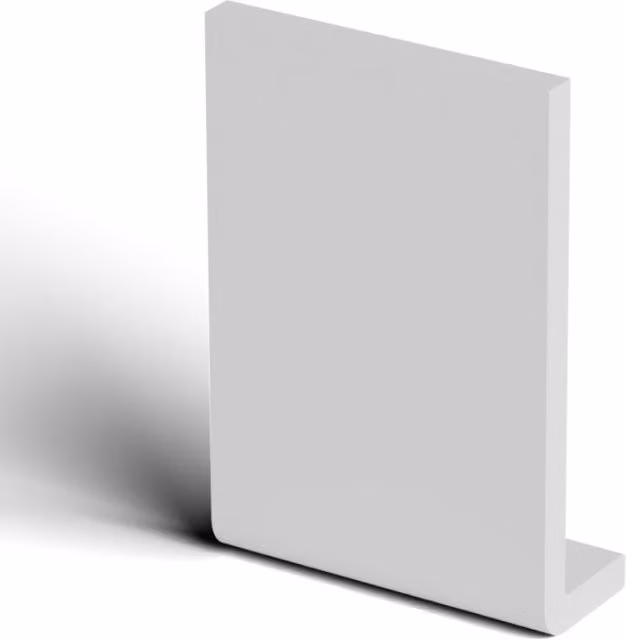 Freefoam White Plastic Fascia Capping Board, Thickness: 10 mm, Length: 5 m