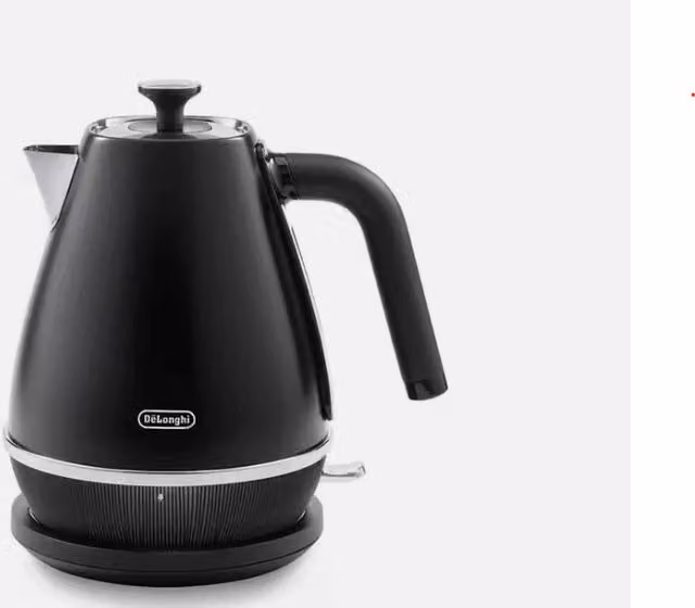 De'Longhi Distinta X Stainless Steel Kettle, Black, 1.7 l – 1
