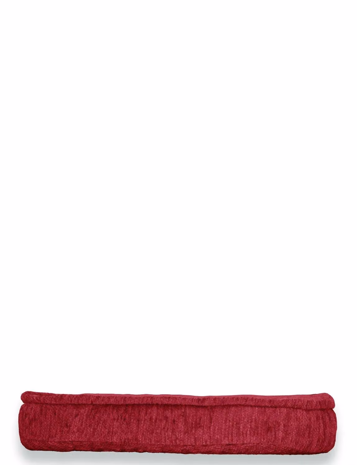 Chums Red Chenille Square Dining Seat Pads, Pack of Two with Removable Washable Covers – 3