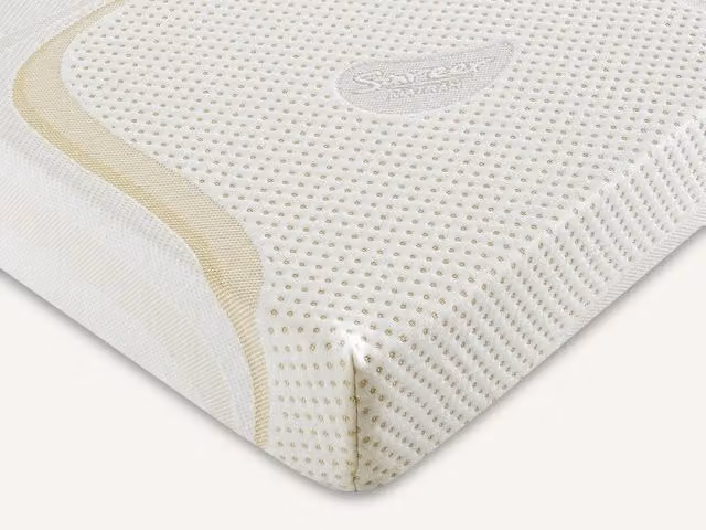 Sareer Matrah Reflex Plus White Comfort Foam Mattress with Removable Antibacterial Knit Cover, W/D/H: 120 x 200 x 15 cm