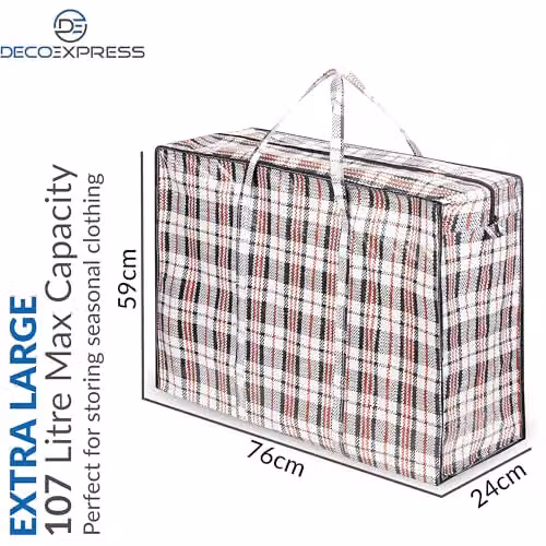 Deco Express Multicolour Laundry Bags, Pack of 8, 107L, W: 76 cm, H: 59 cm, D: 24 cm – 3