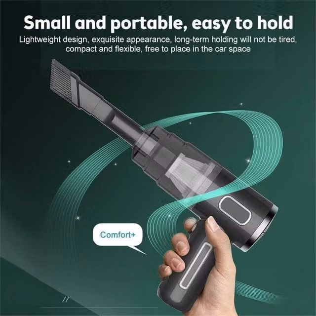 Nordara Cordless Wet and Dry Handheld Car Vacuum Cleaner with 29000Pa Strong Suction, Black – 1
