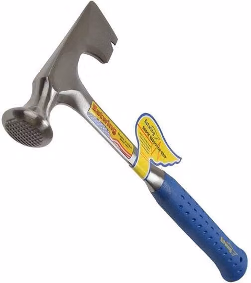Estwing E3/11 Drywall Hammer with Blue Vinyl Grip and 400g Forged Steel Claw