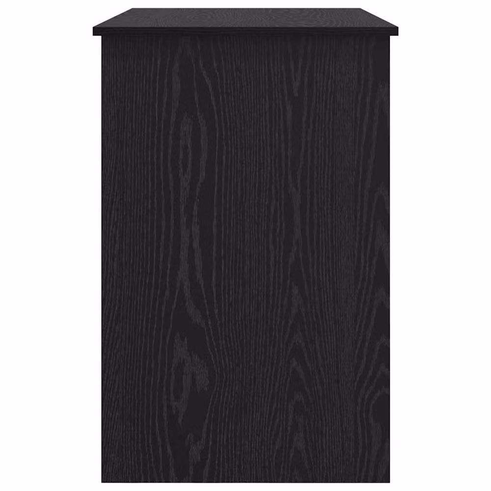 Berkfield Black Oak Writing Desk with Drawer, W/D/H: 100 x 50 x 76 cm – 6