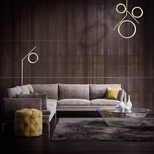 Netlighting Olimpia LED Floor Lamp, Gold/Brass, 12W, 3000K, 900lm, IP20, H: 170 cm – 2
