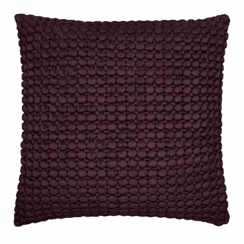 Appletree Bobble Velvet Square Cushion in Red and Purple, W/D/H: 55 x 55 x 55 cm – 6