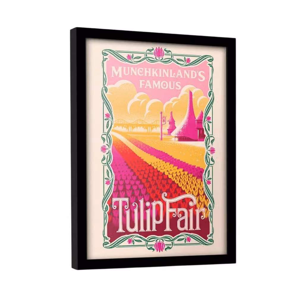Wicked Munchkinland Multicolour Framed Paper Poster – 2