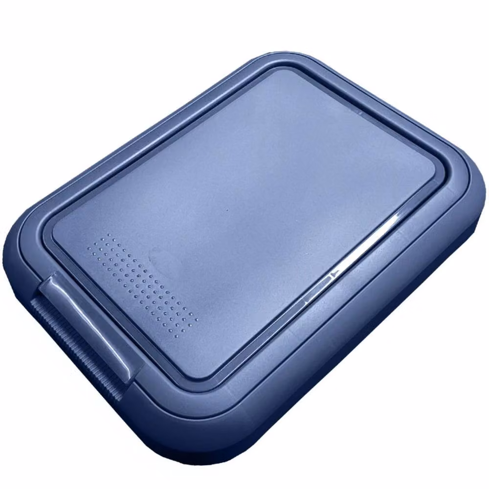 Hinsinc 45L Navy Blue Rectangular Swing Lid Plastic Kitchen Bin – 4