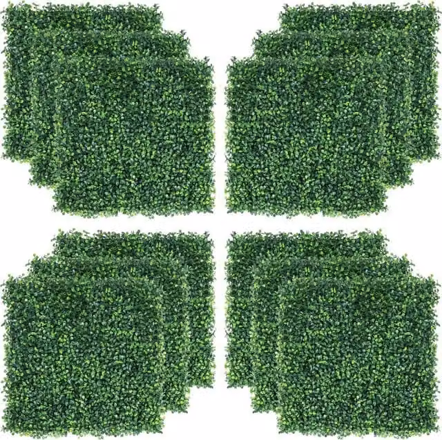 Yaheetech Set of 12 Green Artificial Boxwood Hedge Screens