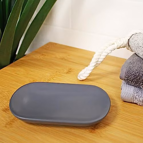 Showerdrape Alto Grey Resin Freestanding Soap Dish – 3