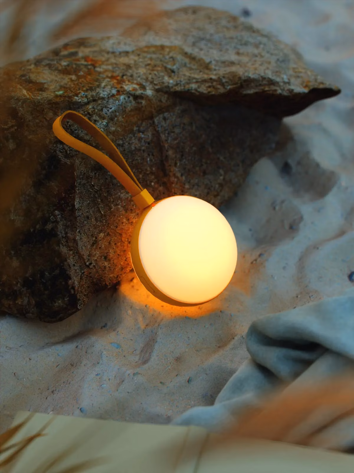 Nordlux Bring Portable LED Outdoor Light, Yellow and White, IP54 Dimmable Garden Lamp – 3
