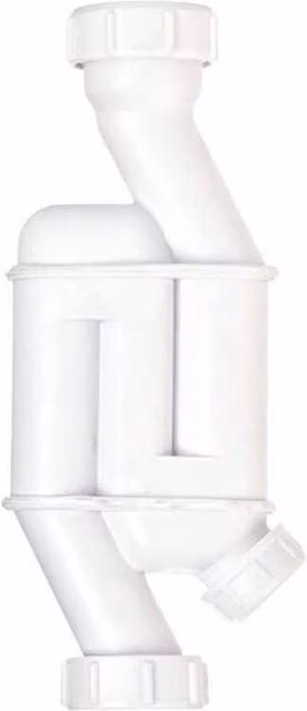 Securplumb White PVC Pedestal Trap