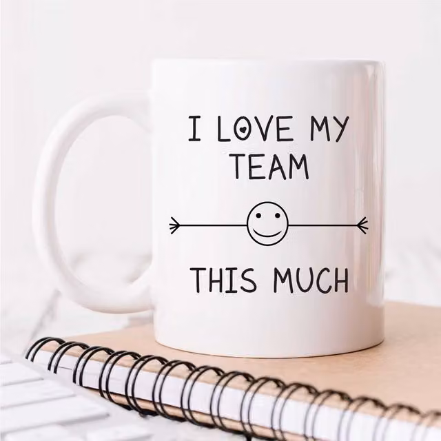 60 Second Makeover Limited I Love My Team This Much Ceramic Mug in White