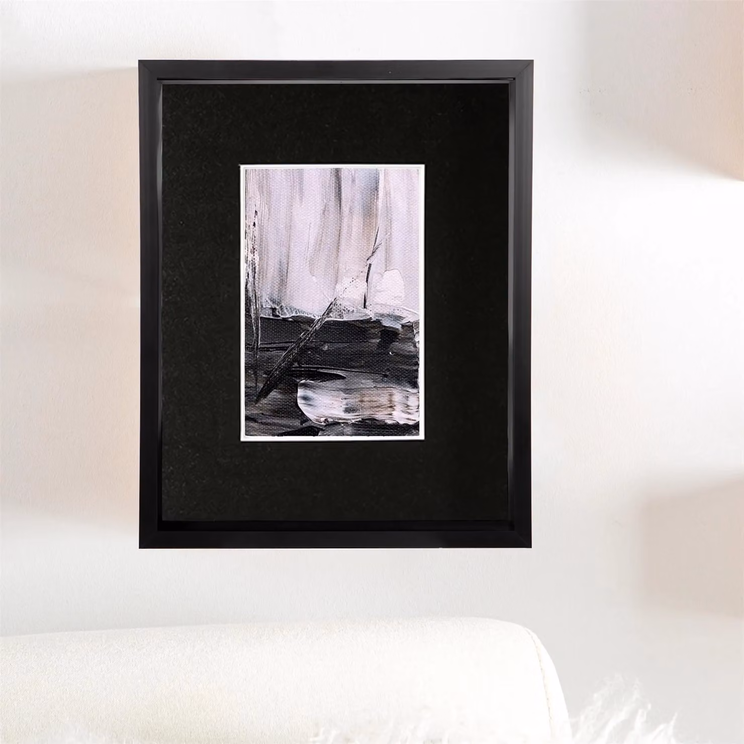 Nicola Spring Black 3D Deep Box Photo Frame with 4 x 6 inch Mount, W/H: 25.4 x 20.32 cm – 3