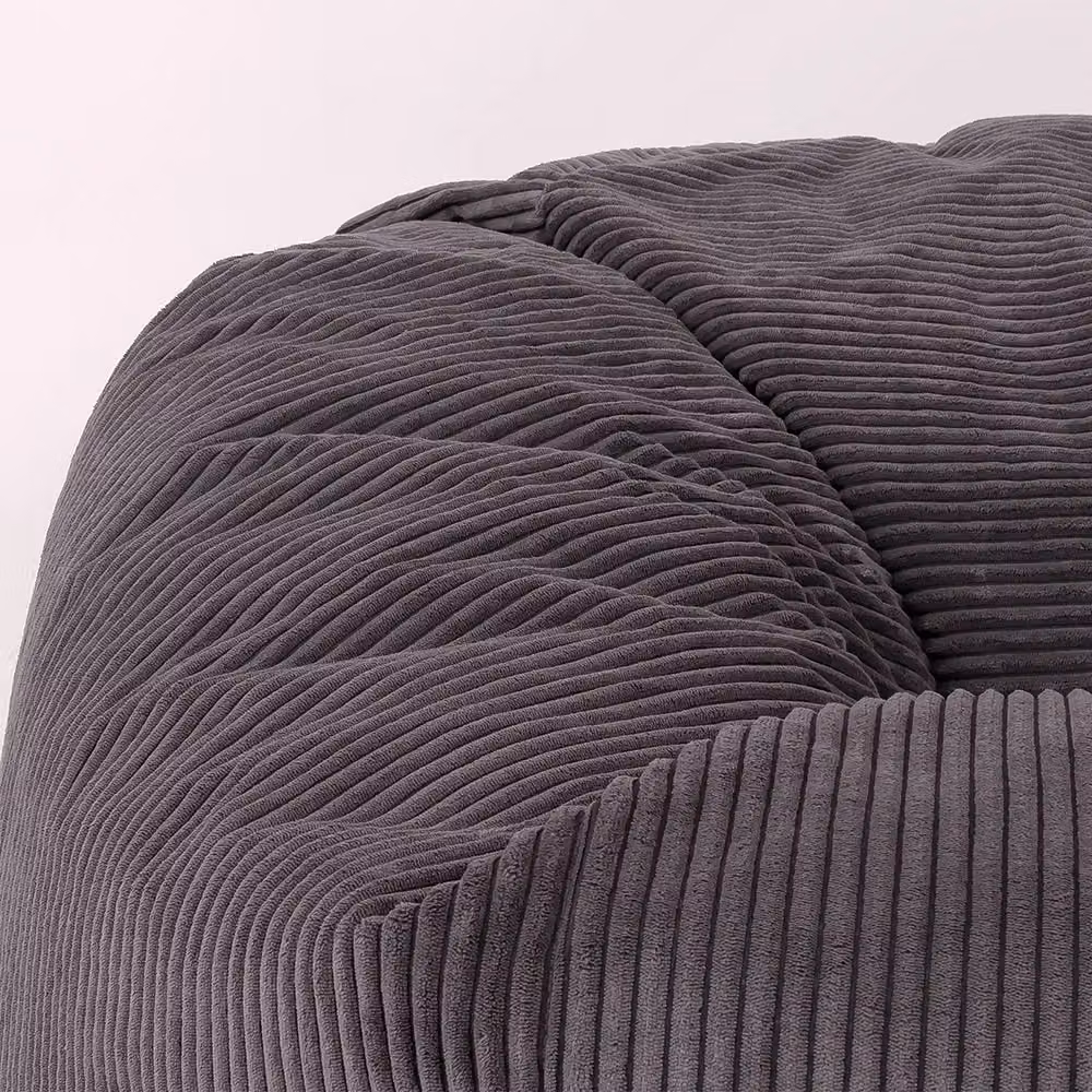 ICON Soul Giant Corduroy 2-Seater Bean Bag Chair in Grey – 5