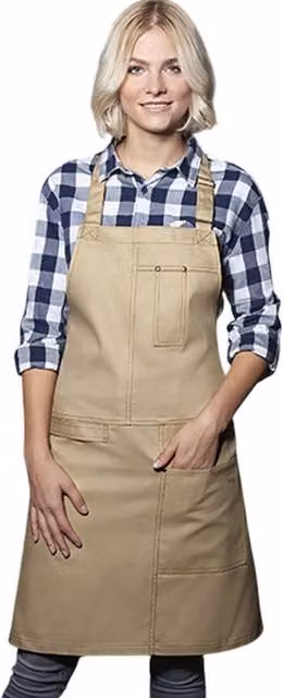 Karlowsky Urban Casual Style Bib Apron in Beige