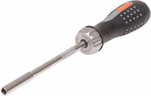 Bahco 808050 Black Ratchet Screwdriver with 6 Bits