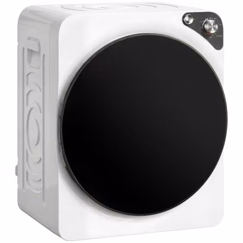 HOMCOM Vented Tumble Dryer in White, 3kg Dry Capacity, Front Loader – 1