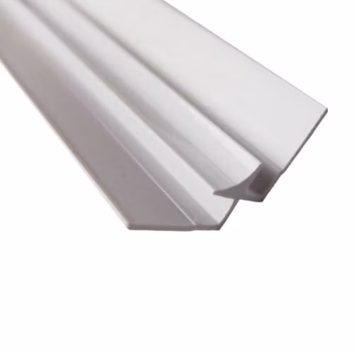 Wetwall Compact Composite Internal Corner Wall Panel 4mm White Tile