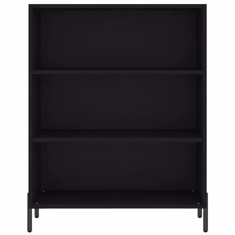 Berkfield Home Modern Black Shelf Cabinet W/D/H: 69.5 x 32.5 x 90 cm – 4