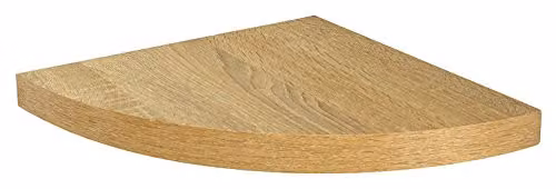 Core Products Hudson Floating Corner Shelf Kit, Oak, W/D/H: 29.5 x 29.5 x 3.8 cm – 1