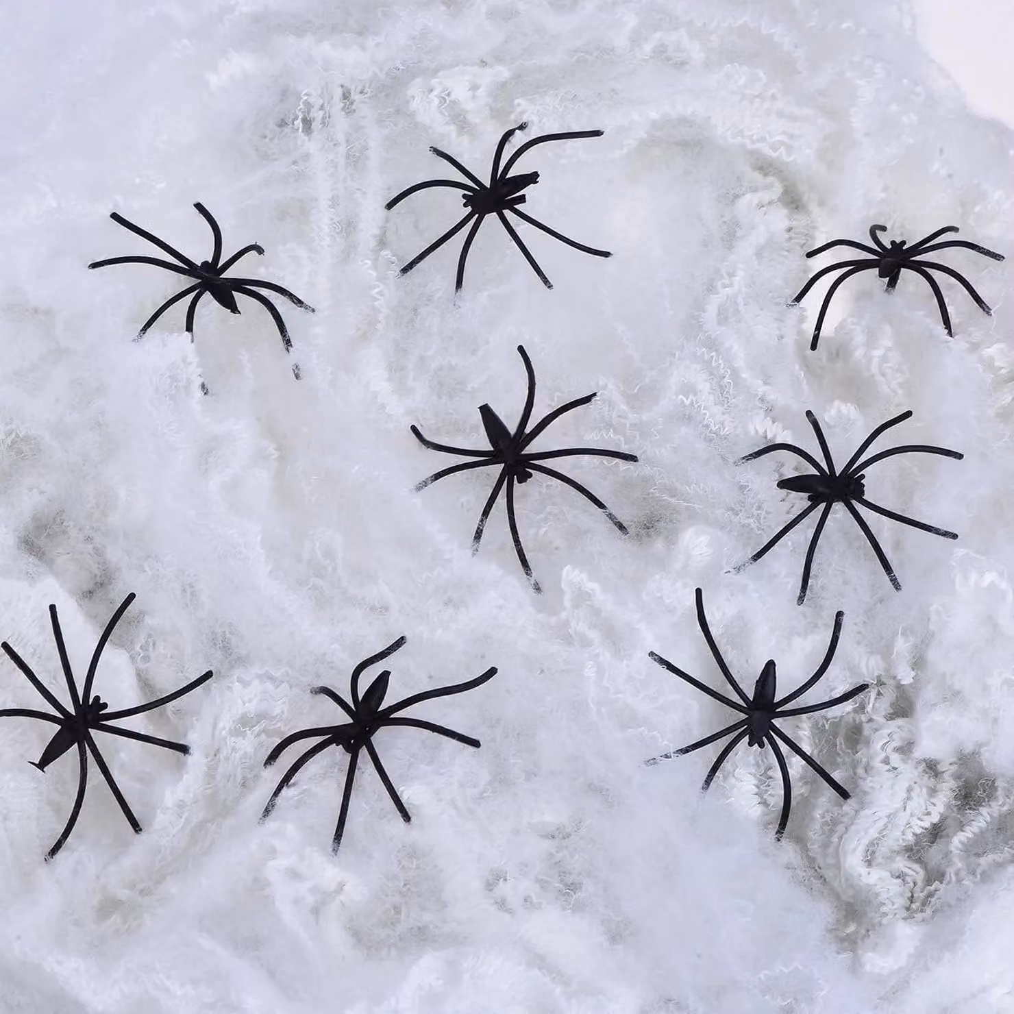 Shatchi 48 Black Plastic Halloween Spiders, 5 cm Each – 2