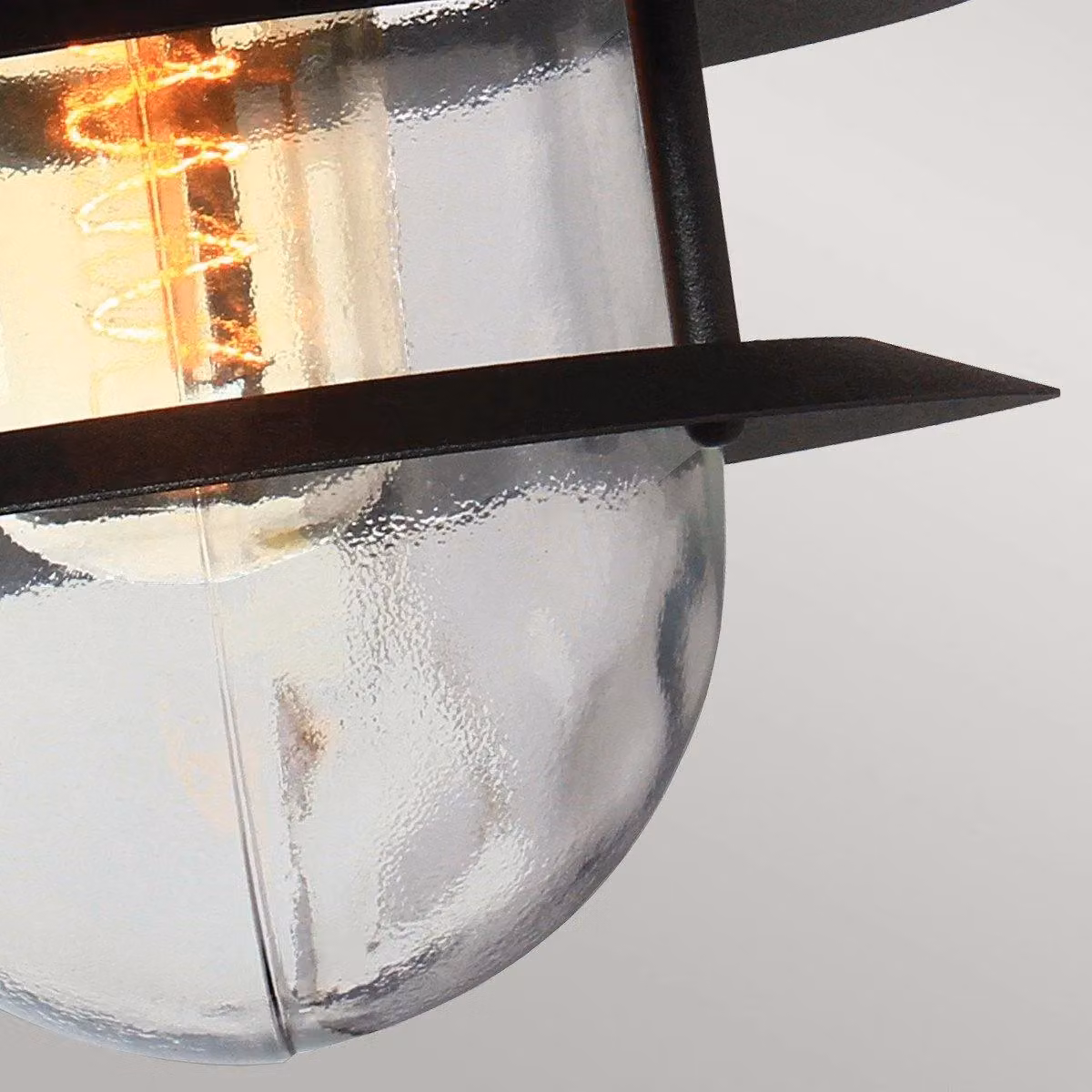 Netlighting Copenhagen Black Stainless Steel Outdoor Dome Wall Lantern Light IP44 E27 – 3