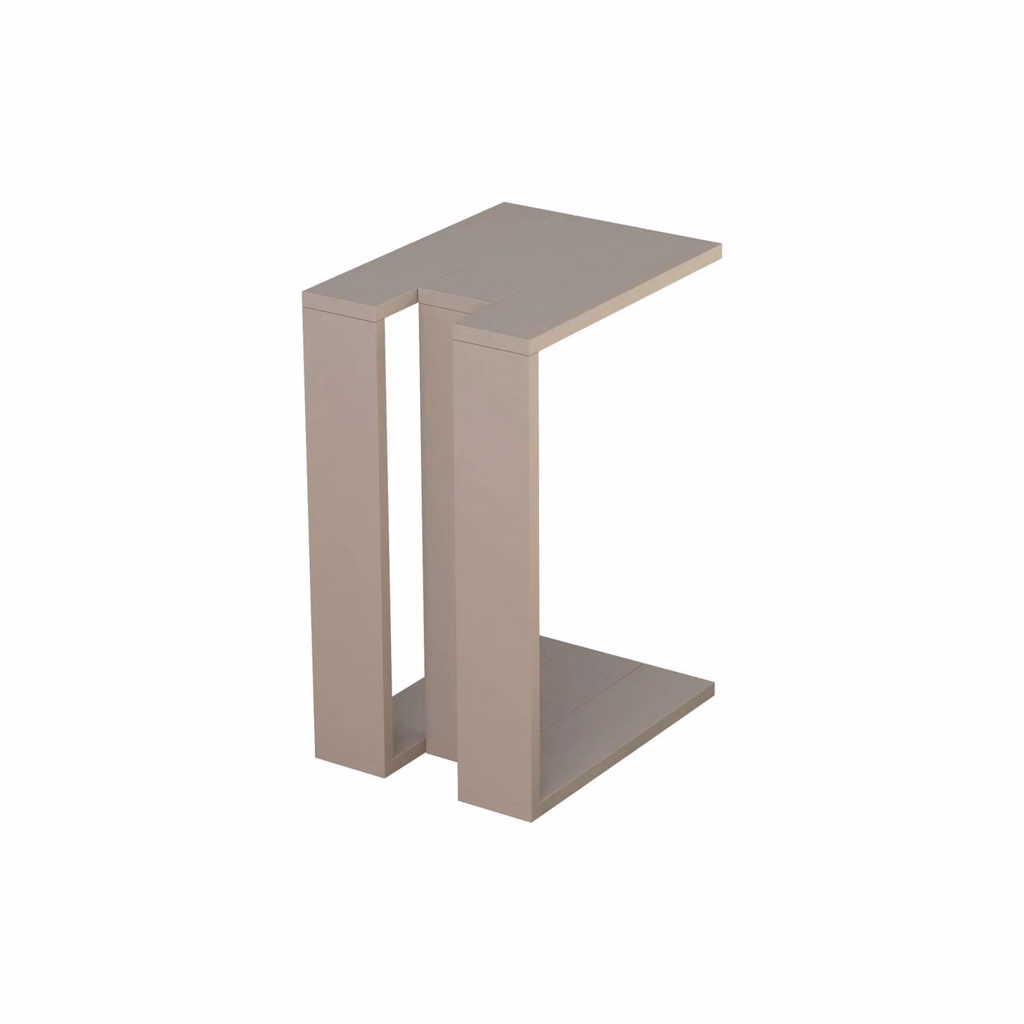 Decortie Muju Modern C-Shape Side Table in Grey, W/D/H: 40 x 30 x 57 cm – 3