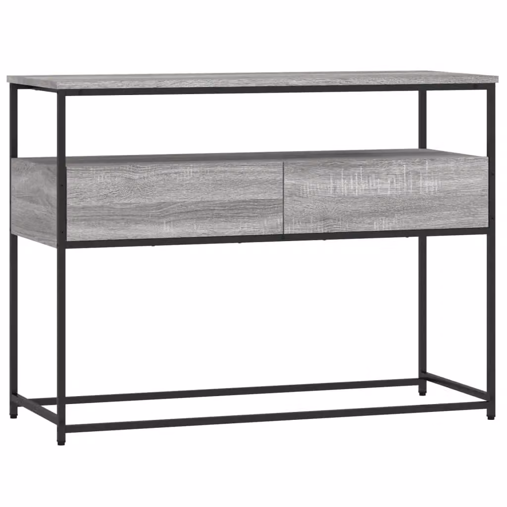 Berkfield Home Console Table in Grey Sonoma, W/D/H: 100 x 40 x 75 cm – 2