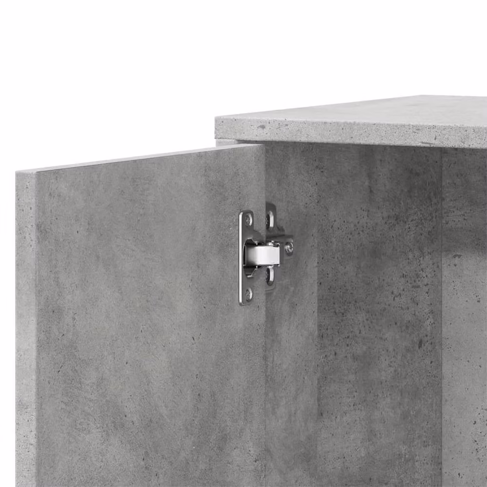 Berkfield Home Sideboard in Concrete Grey, W/D/H: 60 x 31 x 70 cm – 3