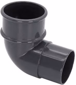 FloPlast Mini Gutter Pipe Bend 92.5 Degree 50mm Anthracite Grey
