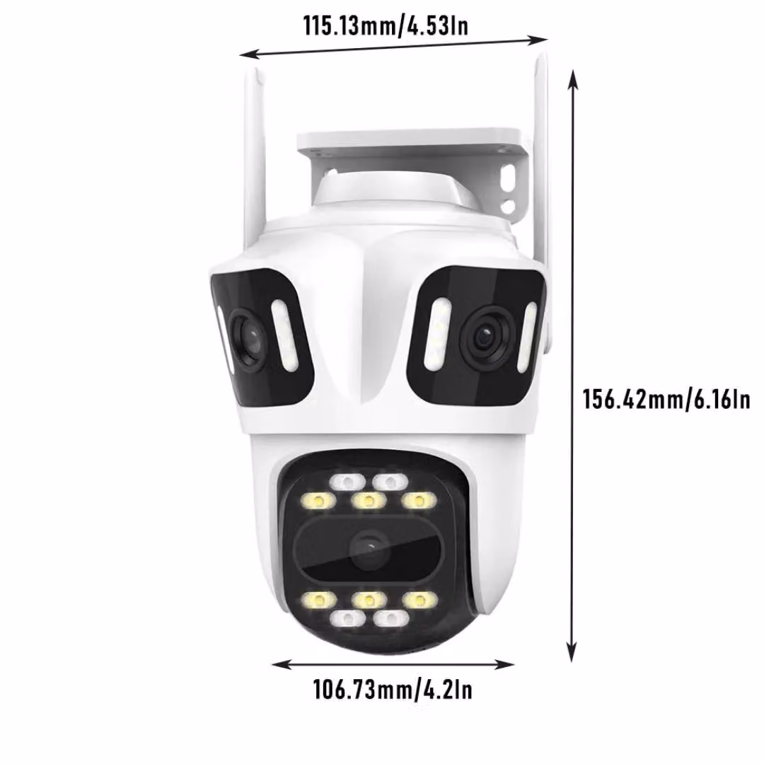 Hinsinc Wireless Outdoor PTZ Zoom CCTV Home Security Camera in White – 2