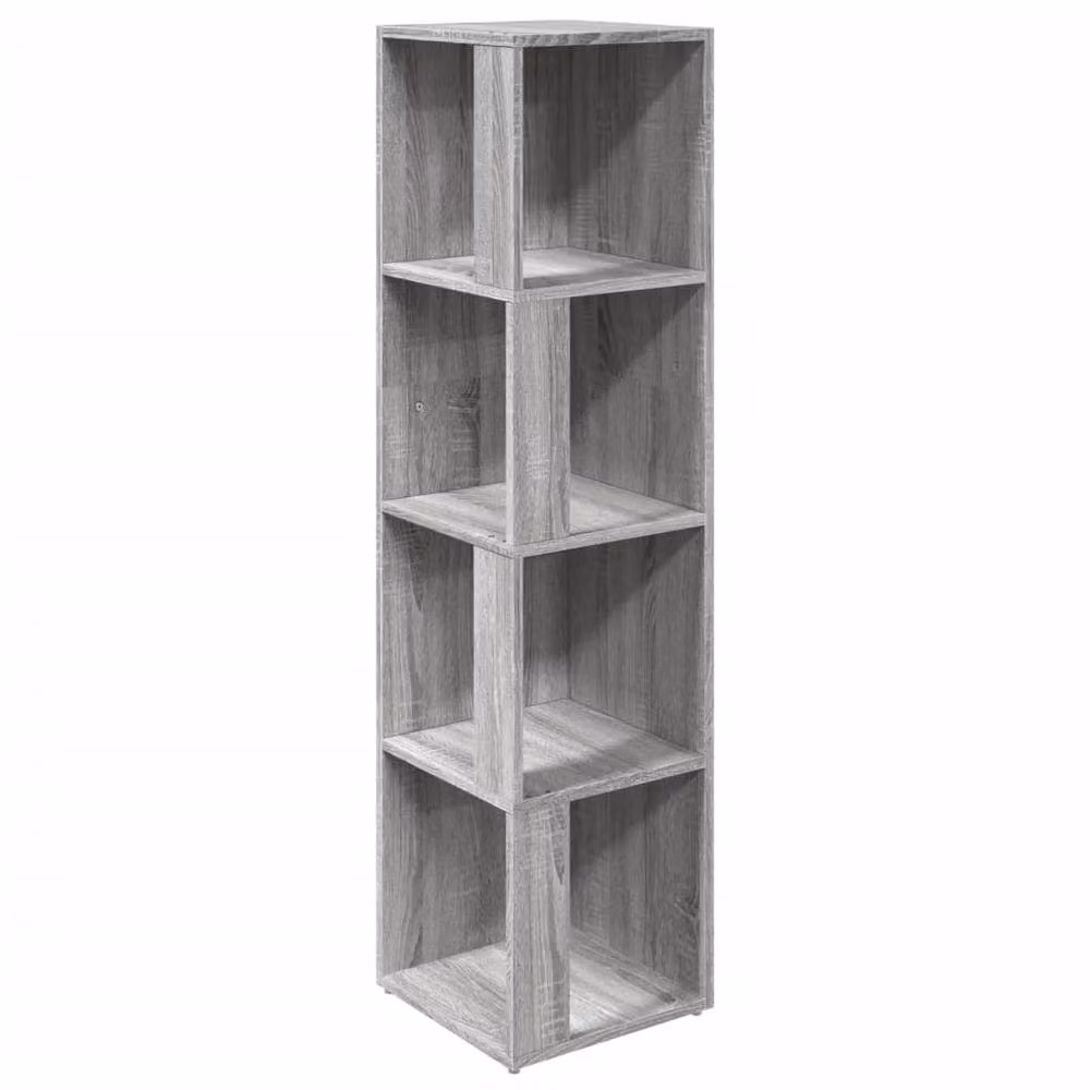 Berkfield Home Classic Corner Cabinet in Grey, W/D/H: 33 x 33 x 132 cm – 3
